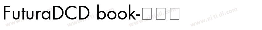 FuturaDCD book字体转换
